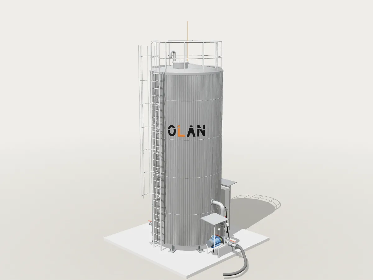 3D model of the bitumen emulsion tank